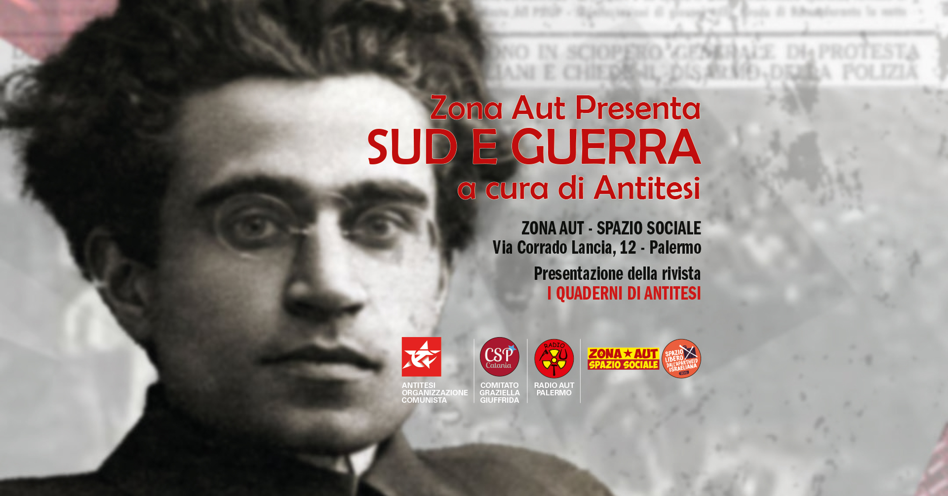 20 FEBBRAIO – ZONA AUT PRESENTA: Sud e Guerra – a cura di ANTITESI